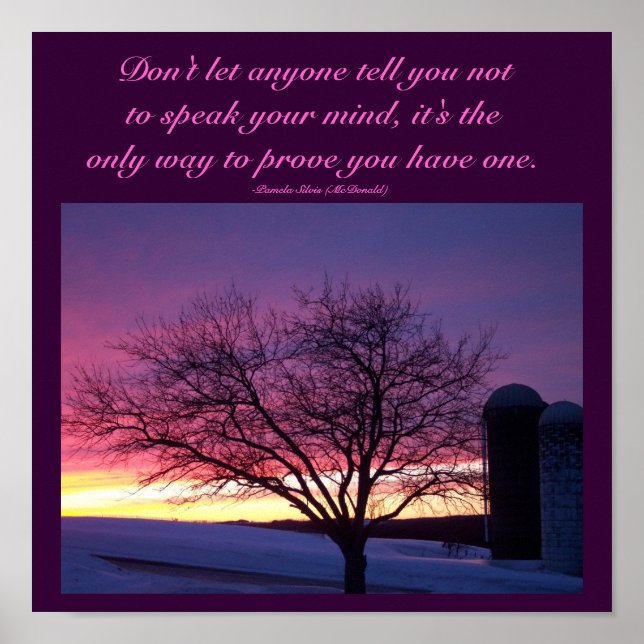 Poster Ne laissez personne vous dire...Poster de devis (Devant)