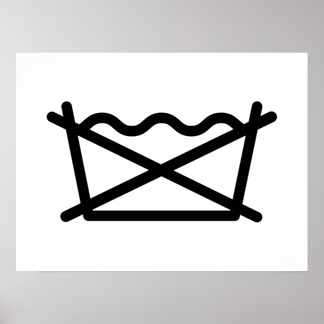 POSTER NE LAVEZ PAS ! (Devant)