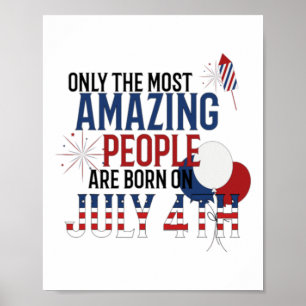 Poster Né le 4 juillet Fête de l'Indépendance