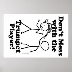 Poster Ne manquez pas avec le joueur de trompette