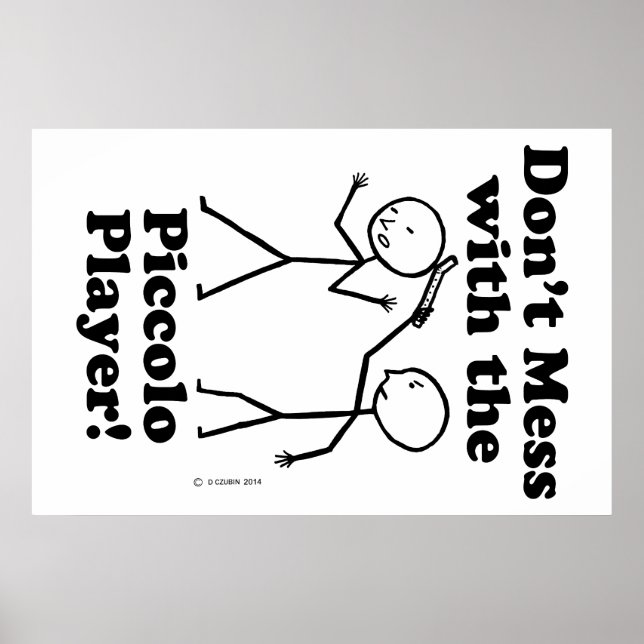 Poster Ne manquez pas avec le joueur Piccolo (Devant)