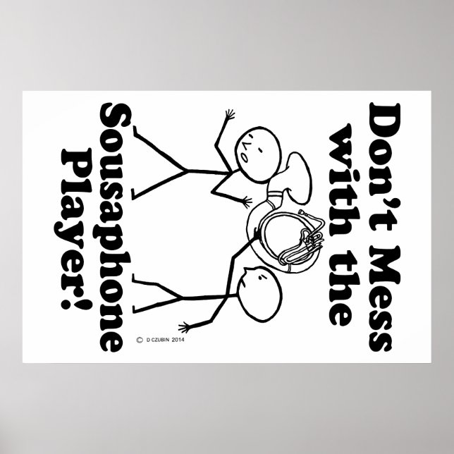 Poster Ne manquez pas avec le joueur sousaphone (Devant)