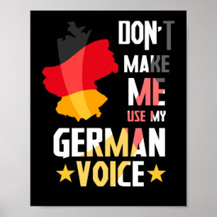 Poster Ne me faites pas utiliser ma voix allemande Allema
