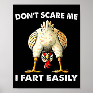 Poster Ne me gronde pas, je péte facilement humour sarcas