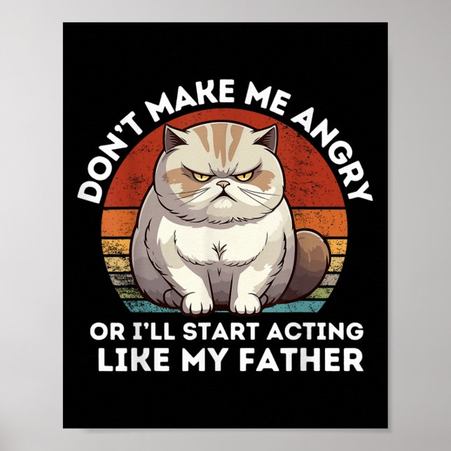 Poster Ne me mets pas en colère ou j'agirai comme mon pèr (Devant)