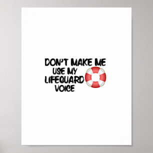 Poster Ne m'oblige pas à utiliser ma voix de vigile