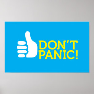 Poster ne paniquez pas