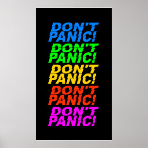 Poster Ne paniquez pas !