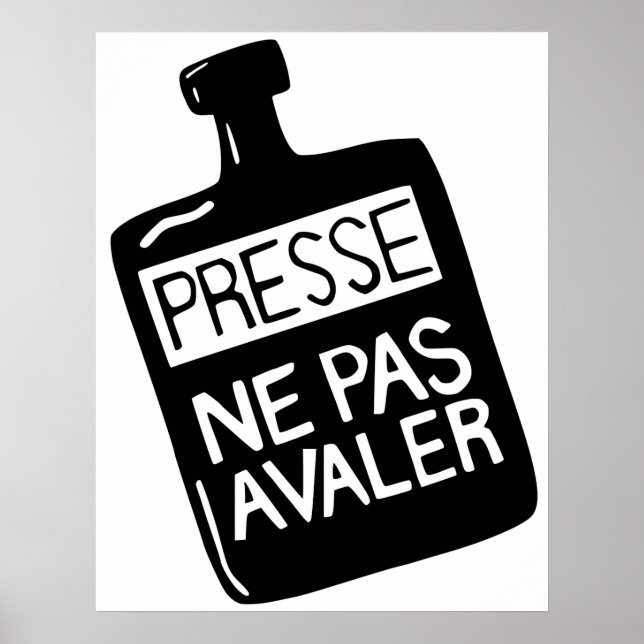 Poster Ne pas avaler l'affiche de la presse (Devant)