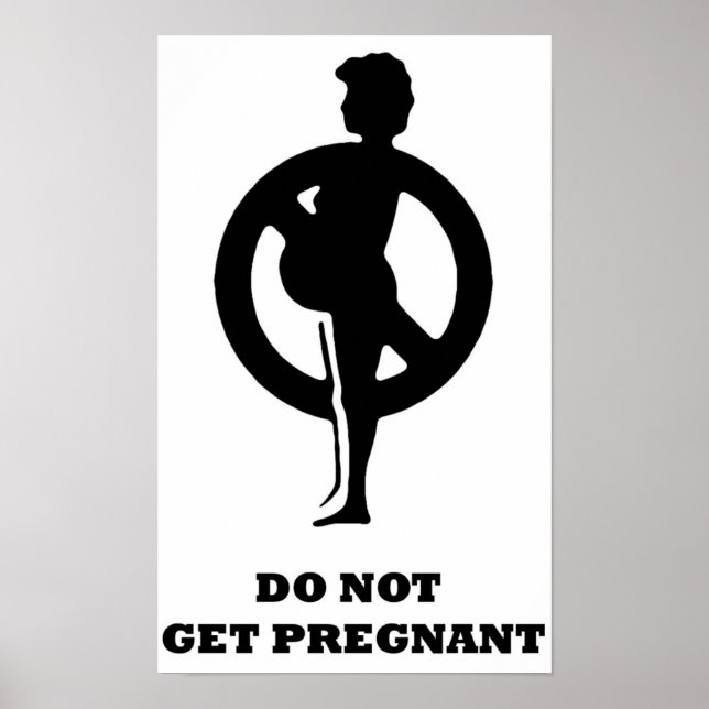 Poster Ne pas être enceinte (Devant)