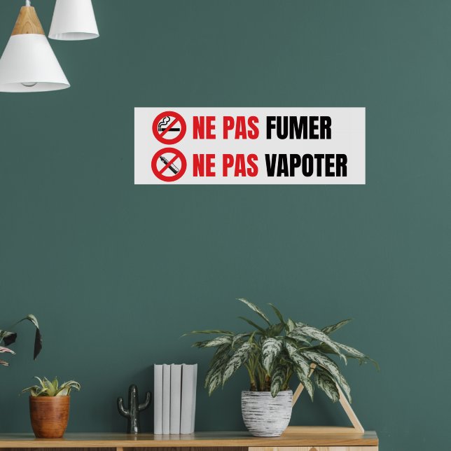 Poster Ne pas fumer, ne pas vapoter  (Salon 1)