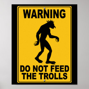 Poster Ne pas nourrir les trolls