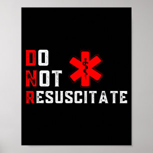 Poster Ne pas réanimer Signé Dnr