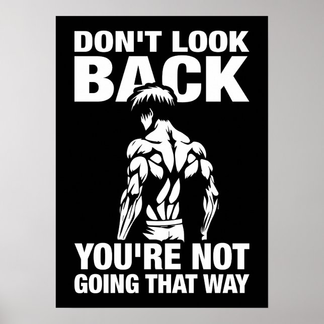Poster Ne pas regarder en arrière - Anime Bodybuilding Gy (Devant)