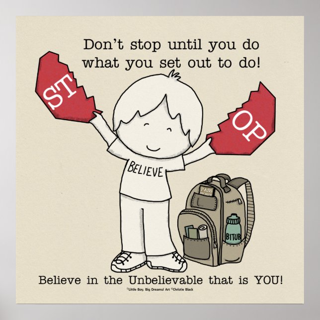 Poster Ne pas s'arrêter (Devant)