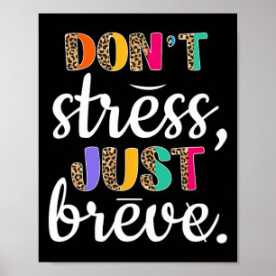 Poster Ne pas stresser Simplement Respirer Dyslexie Sensi