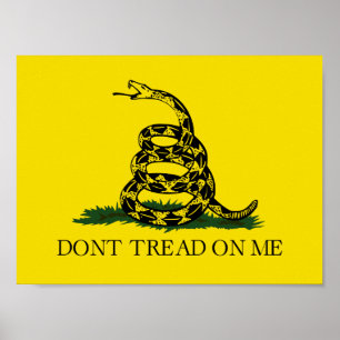 Poster Ne pas taper sur le drapeau de Me Gadsden