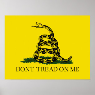 Poster Ne pas taper sur le drapeau de Me Gadsden