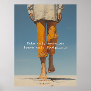 Poster Ne prenez que des souvenirs, ne laissez que des em