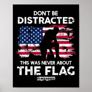 Poster Ne sois pas distrait ! Prends Un Genou ! Droits ég