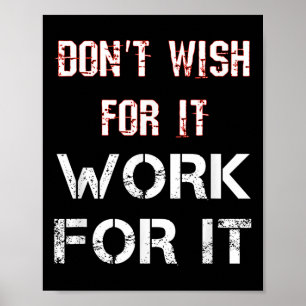 Poster Ne Souhaitez Pas Qu'Il Fonctionne Pour Elle Motiva