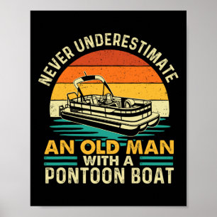 Poster Ne sous-estimez jamais un vieil homme avec un bate