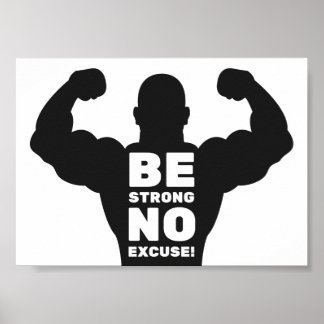 Poster Ne soyez pas ferme | Bodybuilder Gym