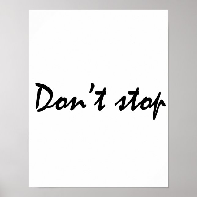Poster Ne t'arrête pas (Devant)