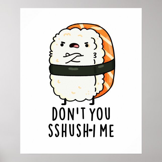 Poster Ne te fais pas chichi-i moi drôle Sushi Pun (Devant)