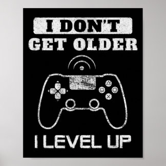 Poster Ne vieillissez pas, niveau supérieur, humour, jeu,