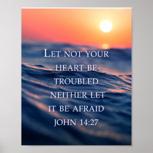 Poster Ne vous inquiétez pas couplet biblique, encouragem