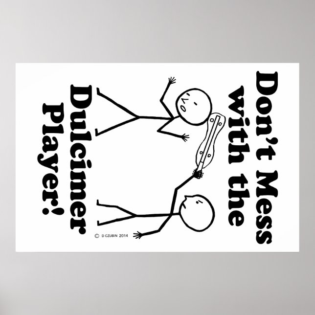 Poster Ne vous mêlez pas du Dulcimer Player (Devant)