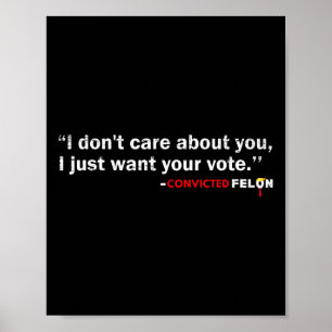 Poster Ne vous souciez pas de vous Je veux juste votre vo