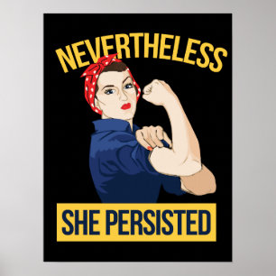 Poster néanmoins, elle a persisté