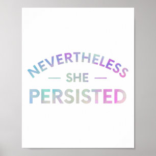 Poster Néanmoins, Elle A Persisté À Inspirer Féministe