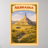 Nebraska Chimney Rock Vintage 