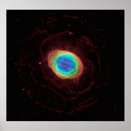 Poster Nebula anneau ou NGC 6720 Forme vraie, ZGOA
