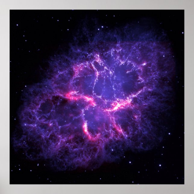 Poster Nebula de crabe pourpre SpaceHD (Devant)