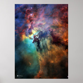 Poster Nebula de lagune - Télescope spatial Hubble de la