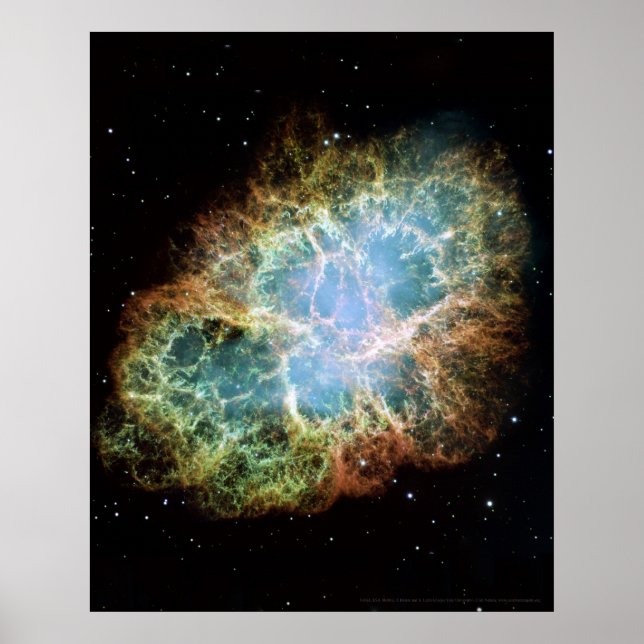 Poster Nebula du crabe 16x20 (12x18) (Devant)