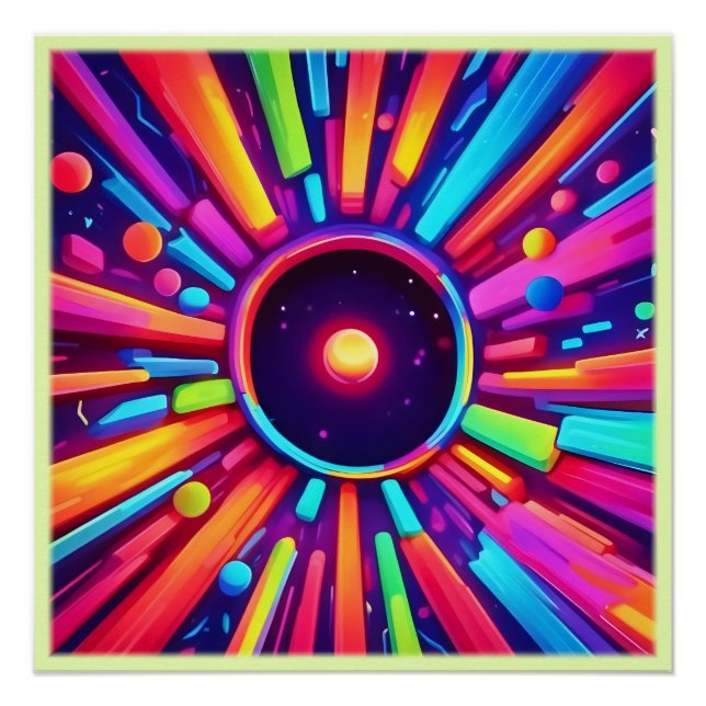 Poster Nebula éclate : Kaleidoscope cosmique (Devant)