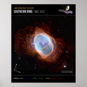 Poster Nebula Ring Sud Espace James Webb Telescope