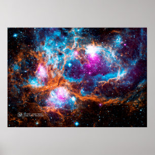Poster Nébuleuse du homard, NGC 6357 - Merveille cosmique