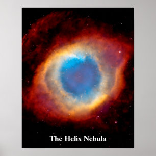 Poster Nébuleuse planétaire de l'Hélix NGC 7293 - L'Œil d
