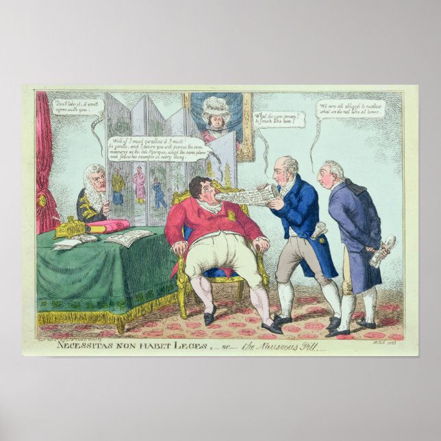 Poster Necessitas Legs non habet (Devant)