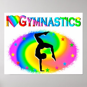 POSTER NÉE POUR ÊTRE UN CHAMPION DE GYMNAST