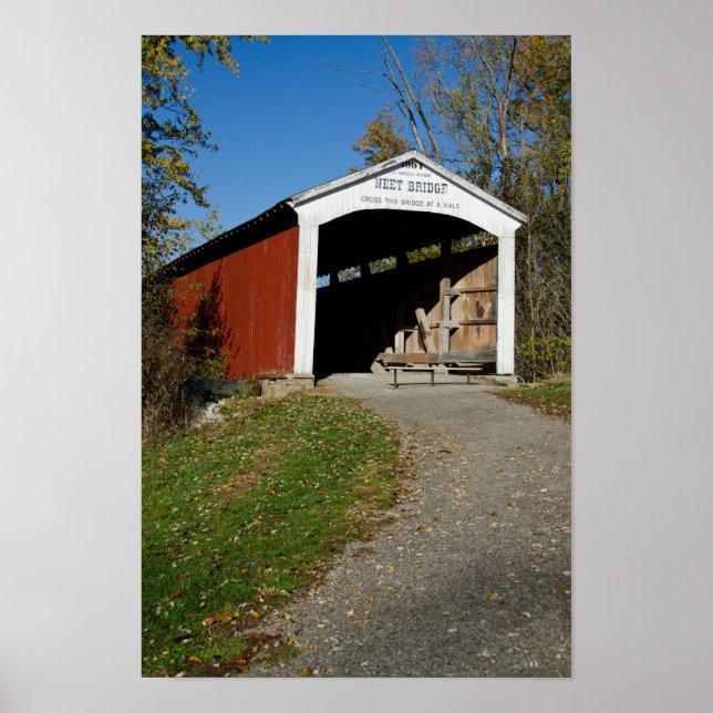 Poster Neet Covered Bridge Parke County IN (Devant)