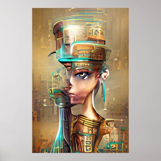 Poster Néfertiti (Devant)