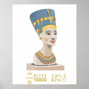 Poster Nefertiti et Cartouche 1