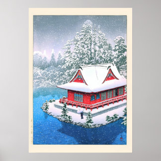 Poster Neige à Inokashira par Kawase Hasui